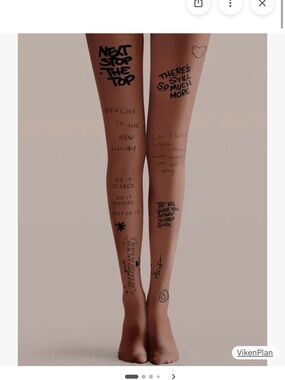 Sheer Nude Printed Women’s Tights